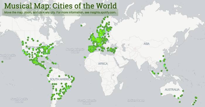 spotify mapa musical del mundo