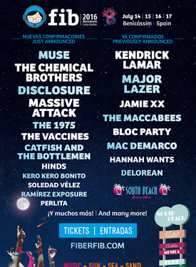 cartel fib benicassim 2016